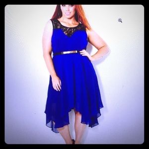 City Chic handkerchief hem dress M/2X/18